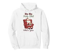 Ho Ho Holy Shit What a Year Funny Christmas Santa Sudadera con Capucha