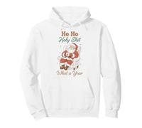 Ho Ho Holy Shit What a Year Funny Christmas Santa Sudadera con Capucha