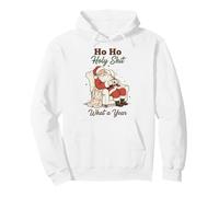 Ho Ho Holy Shit What a Year Funny Christmas Santa Sudadera con Capucha