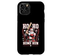 Ho Ho Home Run Béisbol Navidad Divertido Vacaciones Deportes Santa Carcasa para iPhone 11 Pro