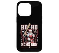 Ho Ho Home Run Béisbol Navidad Divertido Vacaciones Deportes Santa Carcasa para iPhone 13 Pro