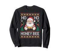 HO HO Honey Bee Santa Ugly Christmas Pun Sudadera