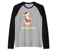 Ho Ho Honk Silly Goose Christmas Funny Meme Mujeres Hombres Niños Camiseta Manga Raglan