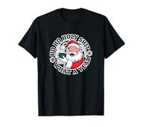 Ho Ho Santa Mierda Qué año Papá Noel Divertido de Navidad Camiseta