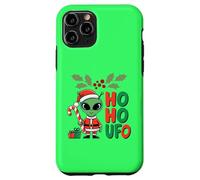Ho-Ho UFO Funny Alien Christmas Novedad Diseño Gráfico Carcasa para iPhone 11 Pro
