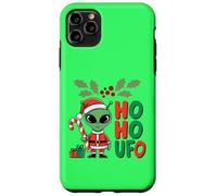 Ho-Ho UFO Funny Alien Christmas Novedad Diseño Gráfico Carcasa para iPhone 11 Pro MAX