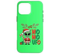 Ho-Ho UFO Funny Alien Christmas Novedad Diseño Gráfico Carcasa para iPhone 16 Pro MAX
