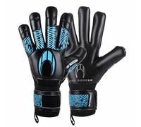 HO Soccer Academy Negative II Blue, Guantes Portero, Unisex Niño, Negro/Azul, 6,5