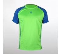 HO Soccer Camiseta de Fútbol Soccer Shirt Akademia Verde- Rinde al Máximo Nivel- Poliéster, Colores Disponibles, Unisex niños, Verde/Azul, 14XS