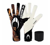 HO Soccer First Superlight EVO, Guantes Portero, Unisex niño, Negro/Azul, 8