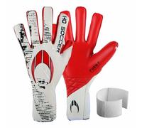 HO Soccer First Superlight EVO SMU Red Guantes de Portero, Unisex Adulto, Blanco/Rojo.