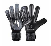 HO Soccer Force Black Guantes de Portero, Unisex Adultos, Negro/Gris, 11