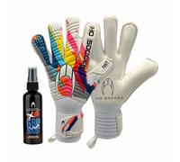 HO Soccer Guante Rainbow RS1 Edición Especial, Guantes de Portero Unisex Adulto, Blanco/Multicolor, Talla 11