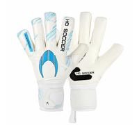 HO Soccer Guerrero One NG Blue Team, Guantes Portero, Unisex niño, Blanco/Azul, 6,5