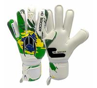 HO Soccer Guerrero One Patriot Brazil, Guantes Portero, Unisex Niño, Verde/Amarillo, 5