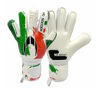 HO Soccer Guerrero One Patriot Italy, Guantes Portero, Unisex Adulto, Verde/Rojo, 8