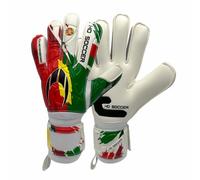HO Soccer Guerrero One Patriot Portugal, Guantes Portero, Unisex Adulto, Rojo/Verde, 8