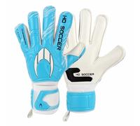 HO Soccer Guerrero One Protek FL Blue Team, Guantes Portero con Protección de Desdos Extraíbles, Unisex Niño, Azul/Blanco, 3