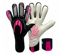 HO Soccer KHALO Pink, Guantes Portero, Unisex Adultos, Negro/Rosa.