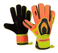 HO Soccer One Flat Turf Guantes de Portero, Unisex Adulto, Warning/Negro/Lima, 10.5