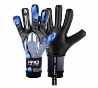 HO Soccer Pro Evolution Graffiti RN Blue Art Guantes de Portero, Unisex Adulto, Negro/Azul, 7,5
