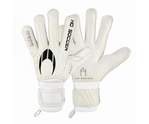HO Soccer SPIRITO White Protek Flat Guantes de Portero, Unisex Adulto, Blanco, 10,5