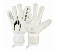 HO Soccer SPIRITO White Protek Flat Guantes de Portero, Unisex Adulto, Blanco, 9,5