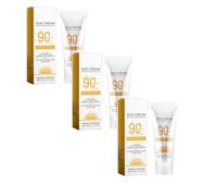 HO.YGI Hidratante 90 PA+++ Sunscreen Face, protector solar SPF 90, crema facial con protección UV hidratante suave y no irritante, protección solar para la playa (3)