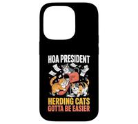 HOA President Herding Cats Gotta Be Easier - Carcasa para iPhone 14 Pro