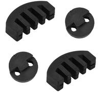 HoaaiGo Silenciador profesional para violín, 4 unidades, goma, negro, para el control del volumen del violonchelo