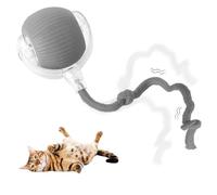 HOAIME Pelota de juguete interactiva para gatos de interior, juguetes para gatos adultos aburridos de interior, juguetes interactivos inteligentes para perros, juguete interactivo para perros con