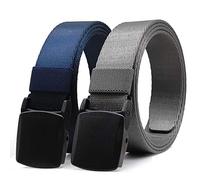 Hoanan - Cinturón militar de nailon, 3,2 cm de ancho sin cincha metálica - - cinttura 40"