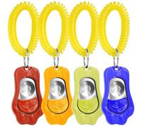HoAoOo Clicker de entrenamiento para perros con muñeca y llavero - 3 modos de entrenamiento de volumen para cachorros, gatos, orinales, pájaros, caballo, mascotas, herramientas de entrenamiento de