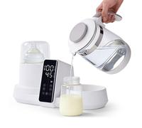 Hoapin Calienta Biberones, Esterilizador Biberones 8 en 1, Calentador de Biberones, 1.2L Hervidor Agua Eléctrico Multifuncional con Pantalla LCD y Control de Temperatura