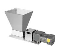 HOARLICN Exprimidor de avena, 220 V, 60 W, 4 L, 75 rpm, molinillo de cereales eléctrico ajustable, con 4 embudos para trigo, arroz, maíz