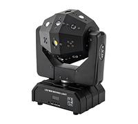 HOARLICN Moving Head Led, 3 en 1, luz de discoteca, iluminación de 120 W, cabezal de movimiento con 16 luces LED RGB de 3 W 4 en 1 con 3 modos de control, giratorio 360°, con pantalla de 27 x 18 x 33