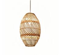 HOAYCNYJ Lámpara Colgante De Ratán Del Sudeste Asiático, Lámpara De Araña Creativa Para Restaurante Rural, Pantalla Hueca Tejida A Mano De 19 Cm, Lámpara Colgante Decorativa Para Hotel, Para Cocinas
