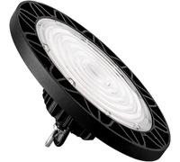 Hobaca 100W UFO LED Lámpara Alta Bahía 13000LM Lámpara LED Iluminación Comercial, 6500K Luces para Fábrica, Lámpara Industrial Focos Led de Techo para Fábricas Almacén Aeropuerto