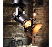 Hobaca® GU10 L19 * W17cm Mini Loft Proyector LED Luces de techo Luz de riel industrial Lámparas retro montadas en la superficie Iluminación para gabinete de exhibición de barra de café pequeña
