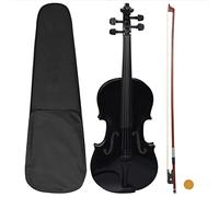 Hobbies & Creative Arts - Arte & Entretenimiento - Juego completo de violín con lazo y mentón negro 4/4