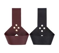 HOBBIESAY 2 piezas de cuero para espada de rana y cinturón de cuero, soporte para espada, soporte de espada de caballero, funda de cuero, soporte de espada, soporte de espada medieval, accesorios de