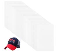 HOBBIESAY 30 hojas de espuma de bordado blanca de 9 x 9 pulgadas Innconee de 3 mm para bordado 3D, manualidades y artes de costura a mano, proyectos de bricolaje, disfraces, acolchado, sombreros