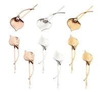 HOBBIESAY 9 horquillas de pelo vintage con hojas de lirio de cala, estilo boho, horquillas para el pelo, color dorado y plateado, accesorios para el pelo de novia, clips de cabeza de hoja de metal