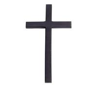 HOBBIESAY Cruz de madera negra de 9.84 x 5.51pulgadas para colgar en la pared, crucifijo católico, adorno de cruz para el hogar, bodas cristianas, fiestas, regalo, decoración de meditación