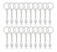 HOBBIESAY Jesus Fish Keychains Christian Fish Keychain Bag Pendant Religious Party Favors Durable Metal Keychains Car Creative Key Chain for Backpacks and Luggage