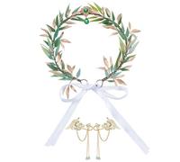 HOBBIESAY Juego de 3 coronas de flores de hadas con orejas de elfo para Halloween, cosplay, hadas, flores, coronas de hojas con alas y aretes para mujer, tocado de princesa elfa, color verde para