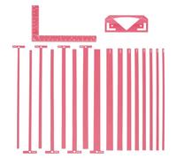 HOBBIESAY Un total de 18 herramientas de encuadernación para libros fáciles de scrapbooking, reglas en forma de T, guía de portada para hacer libros con espalda.