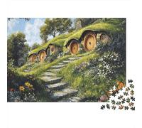 Hobbit Hueco jardín Puzzle 1000p para Adultos Tiempo Libre Decoración del Hogar Mejor Valorados Decoración De Pared Cartón Grueso 52x38cm/1000pcs