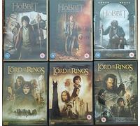 HOBBIT & THE LORD OF THE RINGS COLLECTION TRILOGY ANTHOLOGY the fellowship of the ring + two towers + return of the king + an unexpected journey + desolation of smaug + battle of the five armies dvd