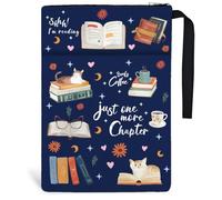 Hobbspring 1 funda para libros 34 x 24 cm, funda protectora con cremallera y bolsillo frontal, regalos para estudiantes, profesores y amantes del libro
